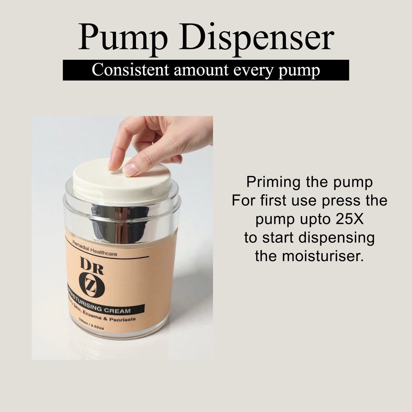 Dr Oz Moisturising Cream for Dry Skin, Eczema and Psoriasis
