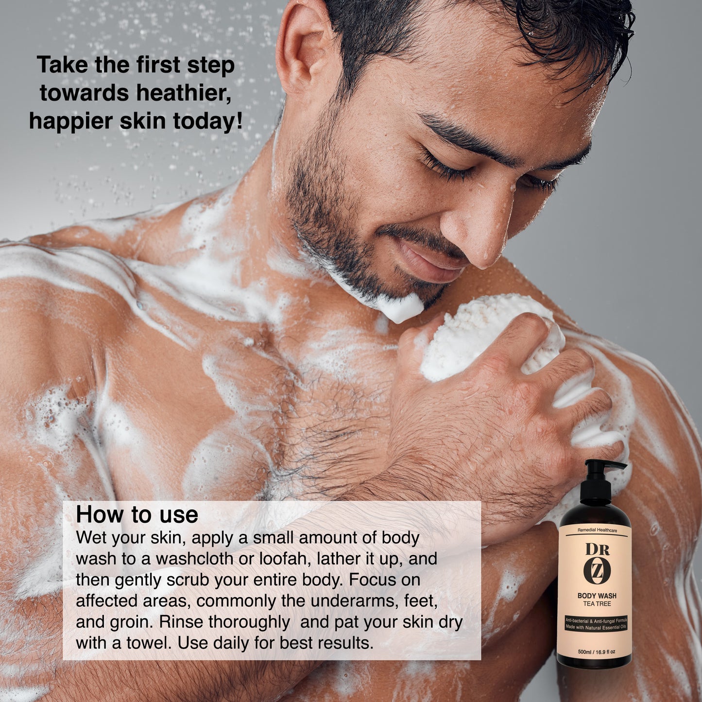 Dr Oz AntiBacterial Antifungal Body Wash with Tea Tree