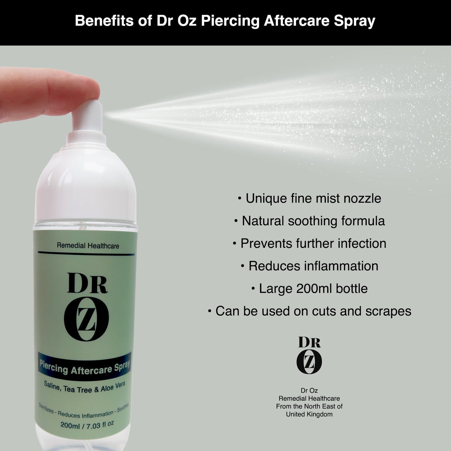 Dr Oz Piercing Aftercare Spray